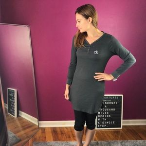 Gray Calvin Klein Sleepwear Shirt